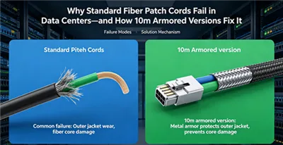 Warum Standard-Glasfaser-Patchkabel in Rechenzentren versagen – und wie gepanzerte 10-m-Versionen...